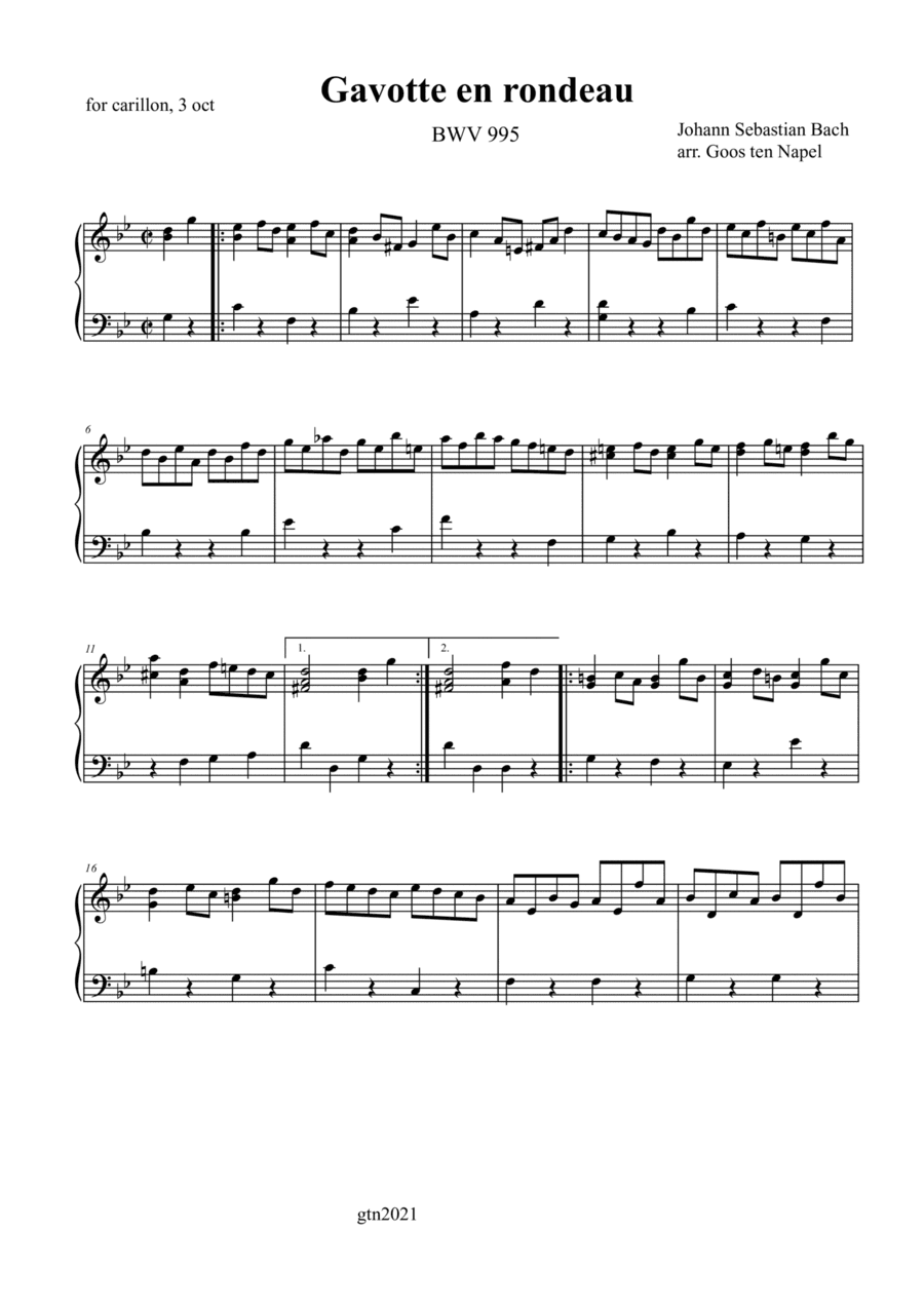 Gavotte en Rondeau (arr. Goos ten Napel)