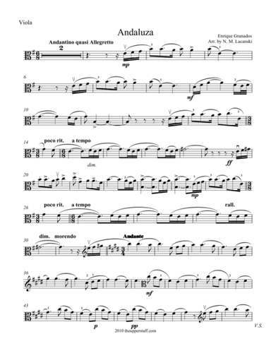 Andaluza (arr. Nick Lacanski)