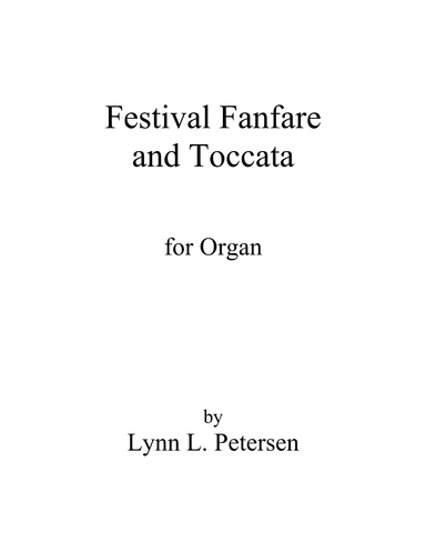 Festival Fanfare and Toccata