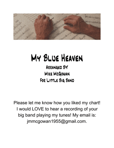 My Blue Heaven (arr. Mike McGowan)