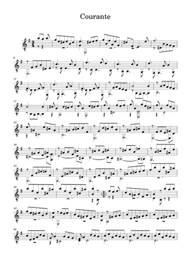 Suite 17 Courante (arr. Benjamin Grace)