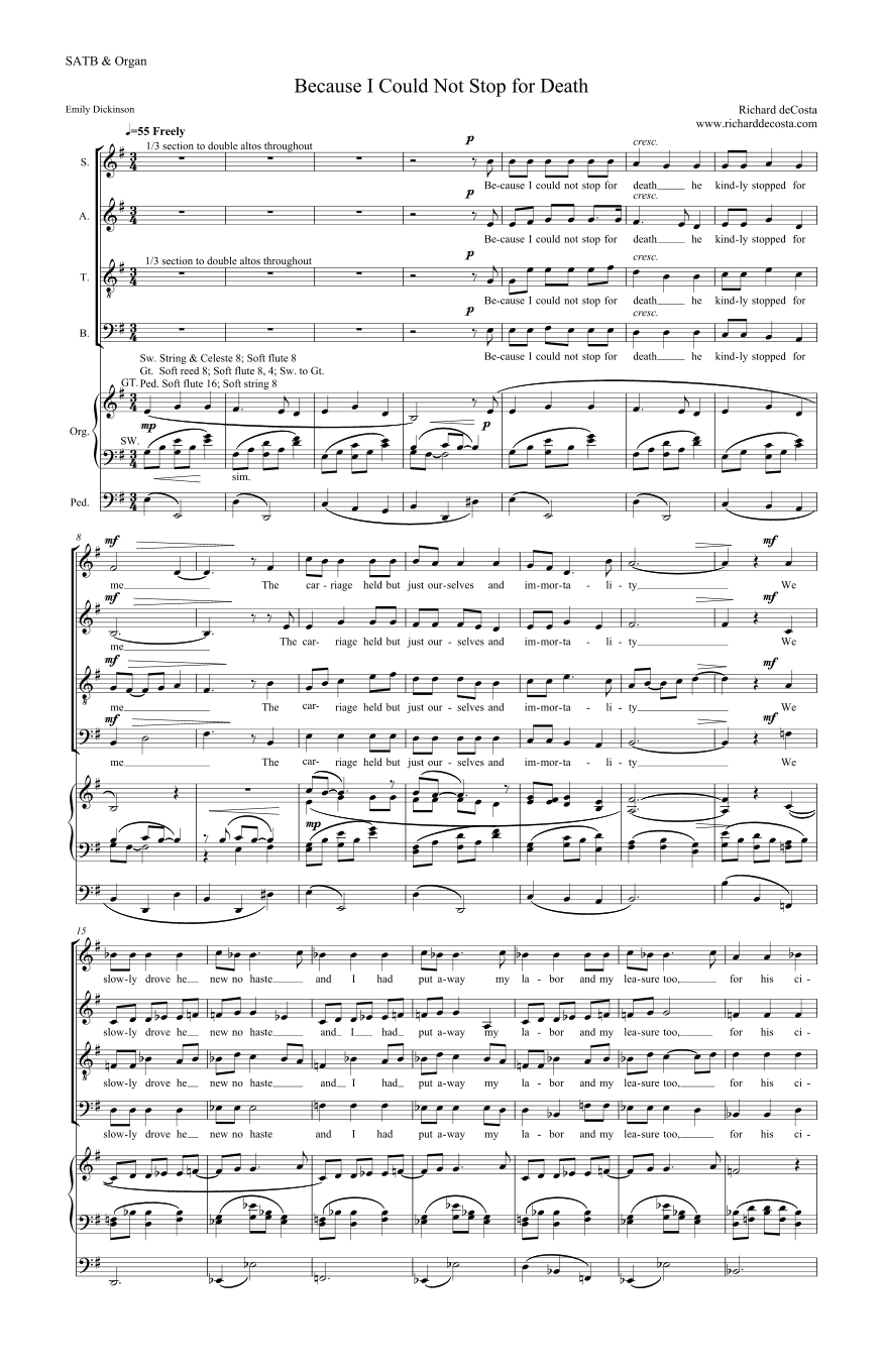 Because I Could Not Stop for Death