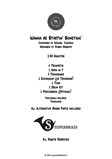 Wanna Be (arr. Roger Argente)