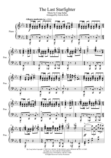 The Last Starfighter (arr. Gavin Koh)