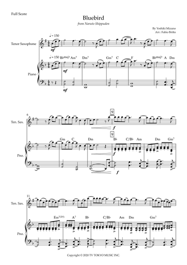 Ikimono Gakari's Blue Bird (arr. Fabio Britto)