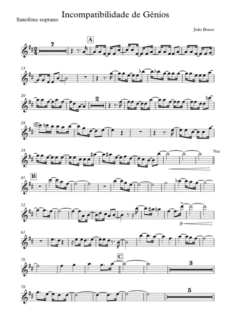 Incompatibilidade De Genios (arr. André Serrano)