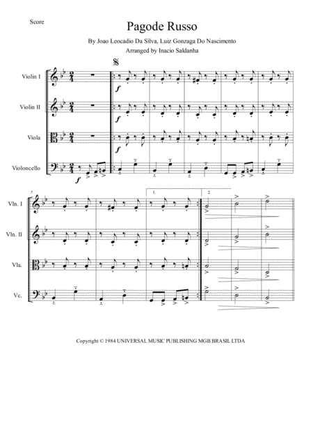 Pagode Russo (arr. Inacio Saldanha)