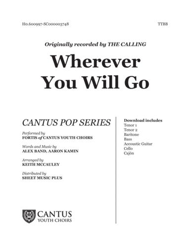 Wherever You Will Go (arr. Keith McCauley)