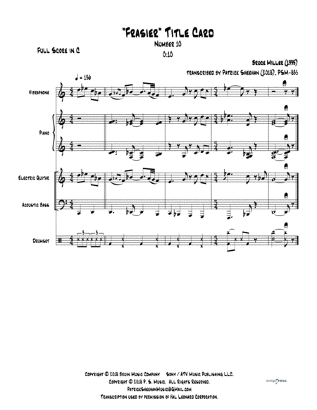Frasier Cues (arr. Patrick Sheehan)