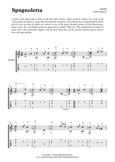 Spagnoletta (arr. Pedro Rocha)