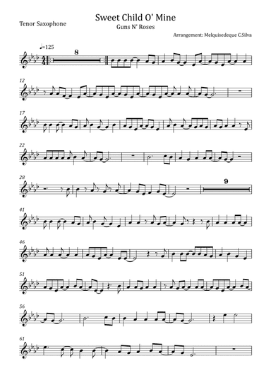 Sweet Child O' Mine (arr. Melquisedeque C.Silva)