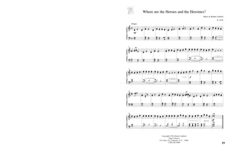 Where Are The Heroes and Heroines? (Piano Solo)