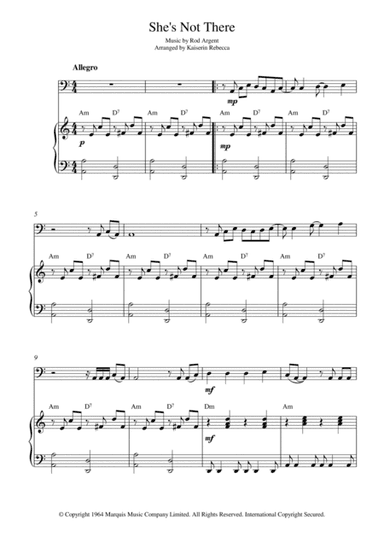 She's Not There (arr. Kaiserin Rebecca)