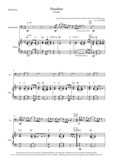 Paradise (arr. Fabio Britto)