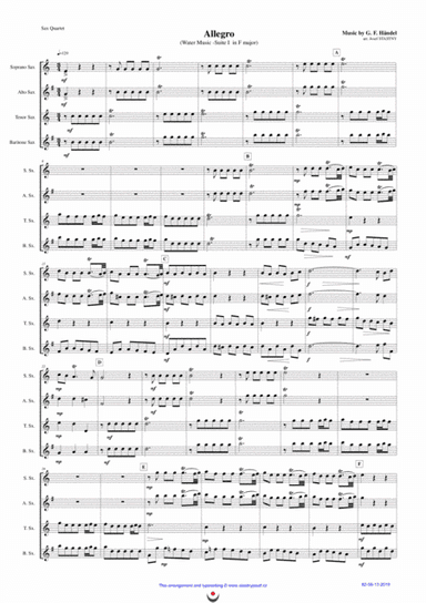 Allegro (Water Music) (arr. Josef STASTNY)