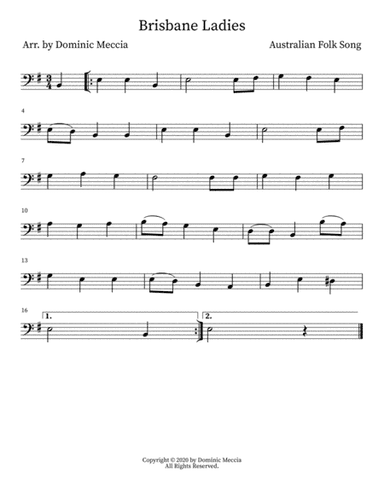 Brisbane Ladies (arr. Dominic Meccia)