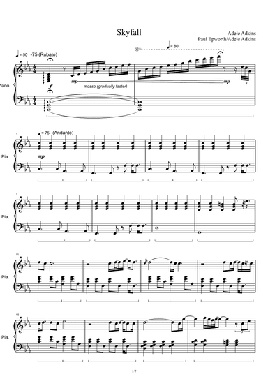 Skyfall (arr. Adele Adkins)