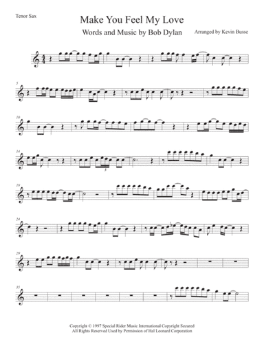 Make You Feel My Love (arr. Kevin Busse)
