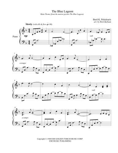 The Blue Lagoon (arr. Rick Barham)