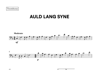Auld Lang Syne (for Trombone) (arr. Cadenza Editions)