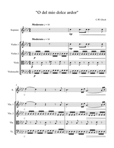 O del mio dolce ardor (arr. Marcel Krasner)