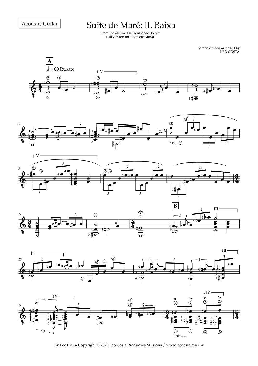 Suite de Maré: II. Baixa