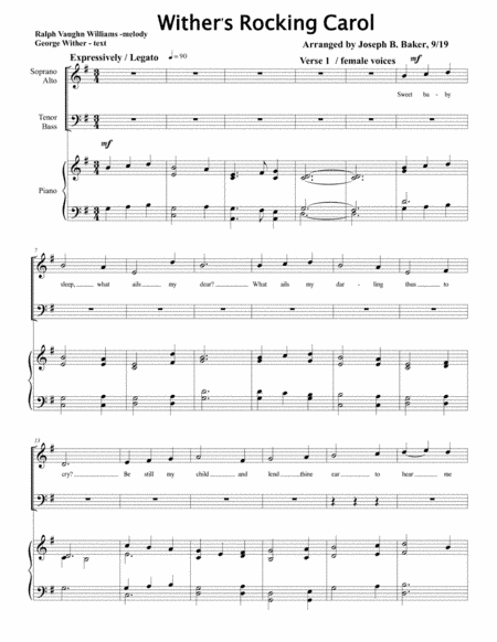 Wither's Rocking Carol (arr. Joseph B. Baker)