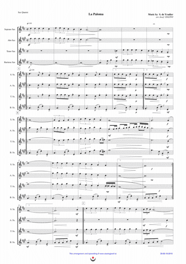 La Paloma (arr. Josef STASTNY)