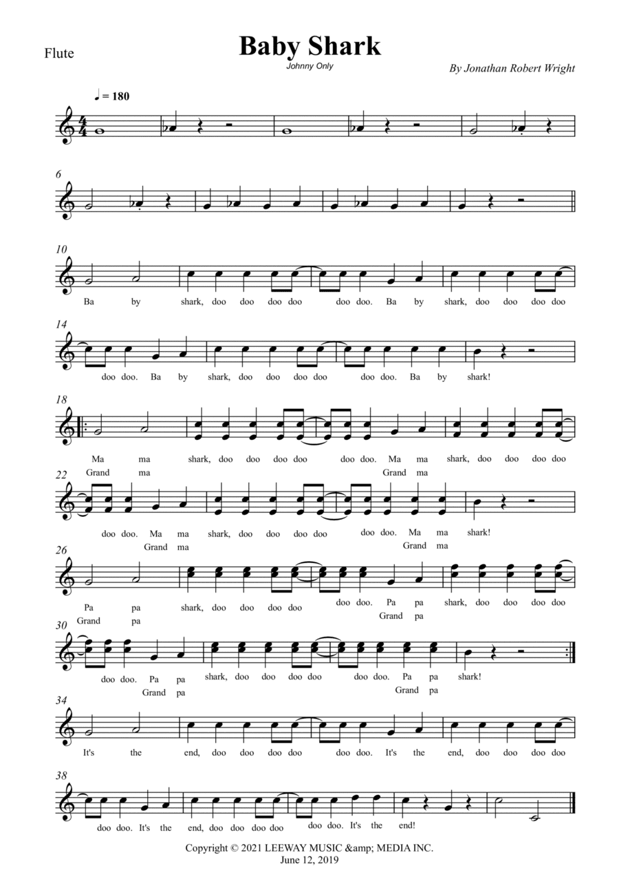 Baby Shark (arr. Wesley S. SIlva)