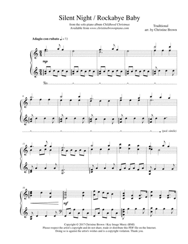 Silent Night / Rockabye Baby (arr. Christine Brown)