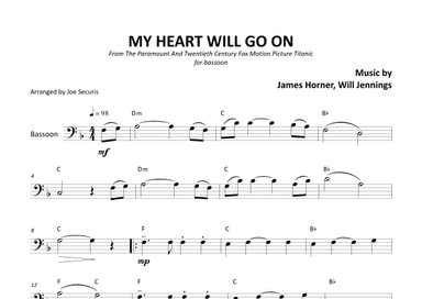 My Heart Will Go On (love Theme From 'titanic') (arr. Joe Securis)