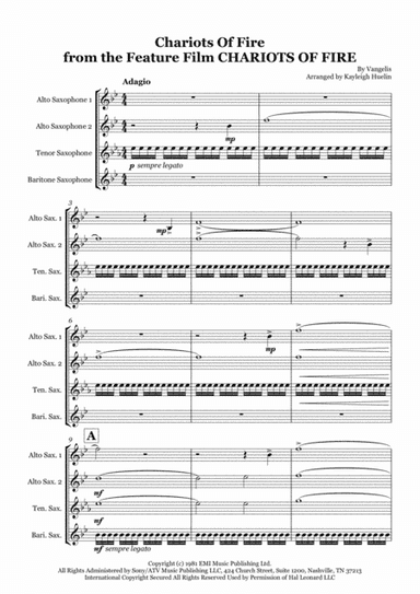 Chariots Of Fire (arr. Kayleigh Huelin)