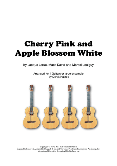 Cherry Pink And Apple Blossom White (arr. Derek Hasted)