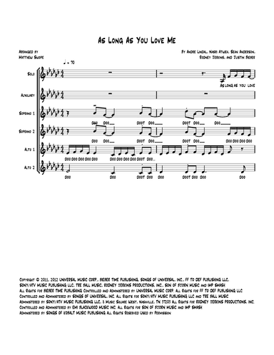As Long As You Love Me (arr. Matthew Swope)