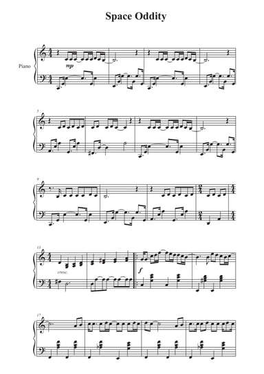 Space Oddity (arr. Sylvain Harvus)