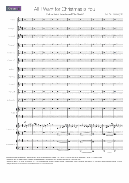 All I Want For Christmas Is You (arr. Santangelo)