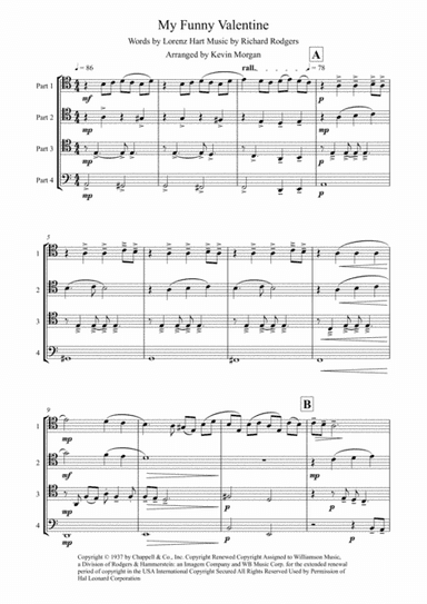 My Funny Valentine (arr. trombonemusic.co.uk)