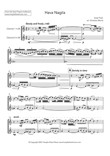 Hava Nagila (arr. Christian Morris)