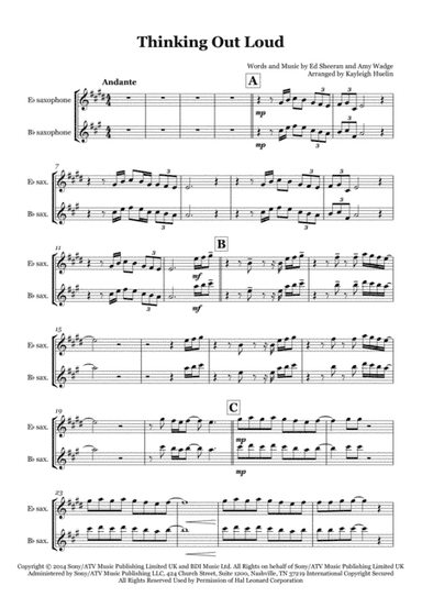 Thinking Out Loud (arr. Kayleigh Huelin)