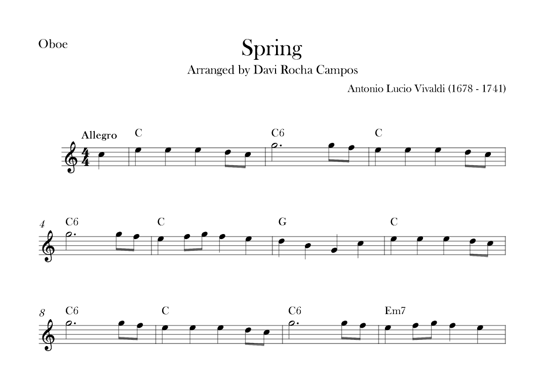 Spring (arr. Davi Rocha Campos)