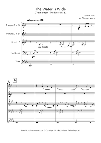 The Water is Wide (arr. Christian Morris)