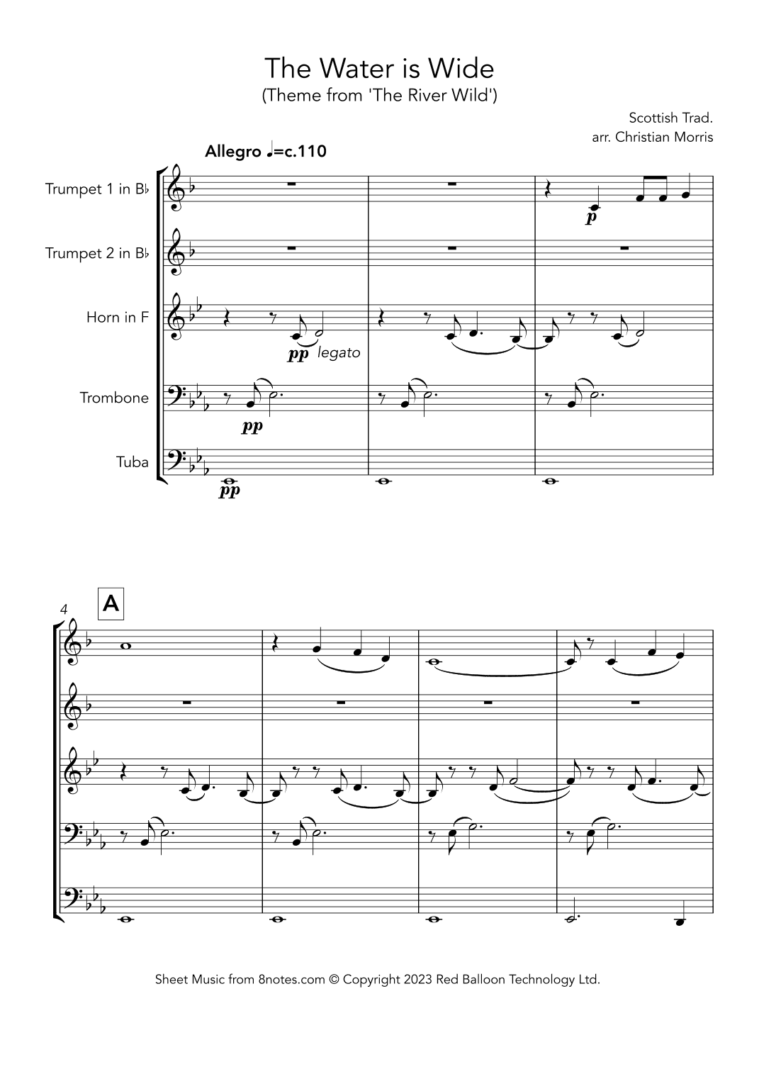 The Water is Wide (arr. Christian Morris)