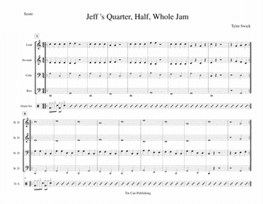 Jeff's Quarter, Whole, Half Jam for Steel Band
