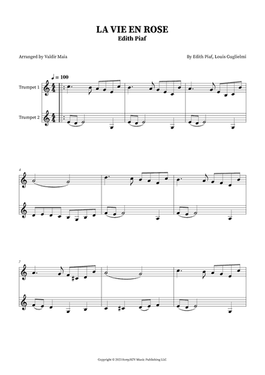 La Vie En Rose (arr. Valdir Maia)