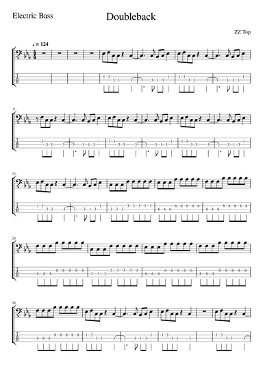 Doubleback (arr. Tracy Dean McCallum)