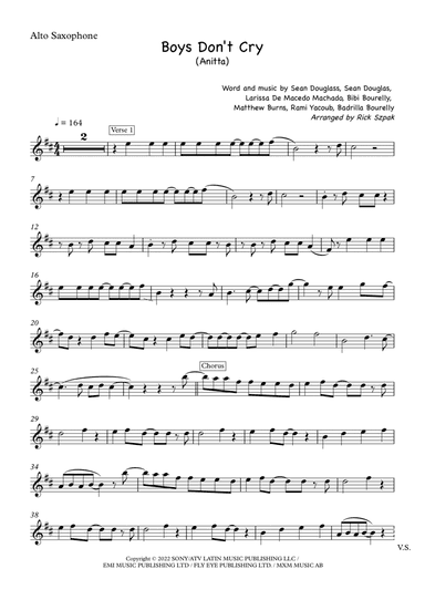 Boys Don't Cry (arr. Rick Szpak)