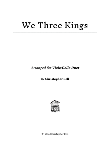 We Three Kings - Easy Viola/Cello Duet (arr. Silent Home Records)