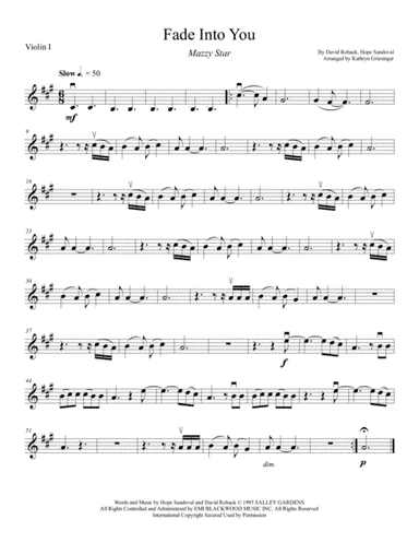 Fade Into You (arr. Kathryn Griesinger)