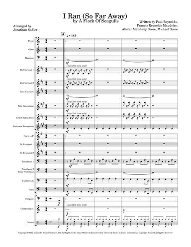 I Ran (so Far Away) (arr. Jonathan Kenneth Sadler)