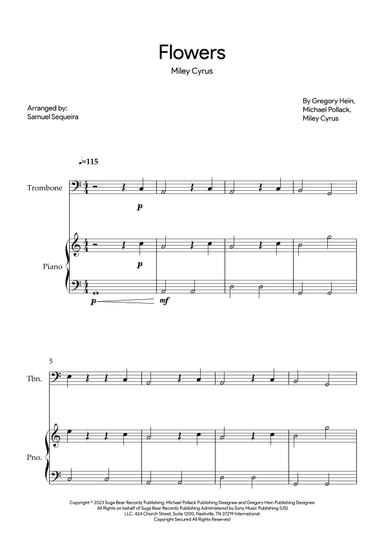 Flowers (arr. Samuel Sequeira)